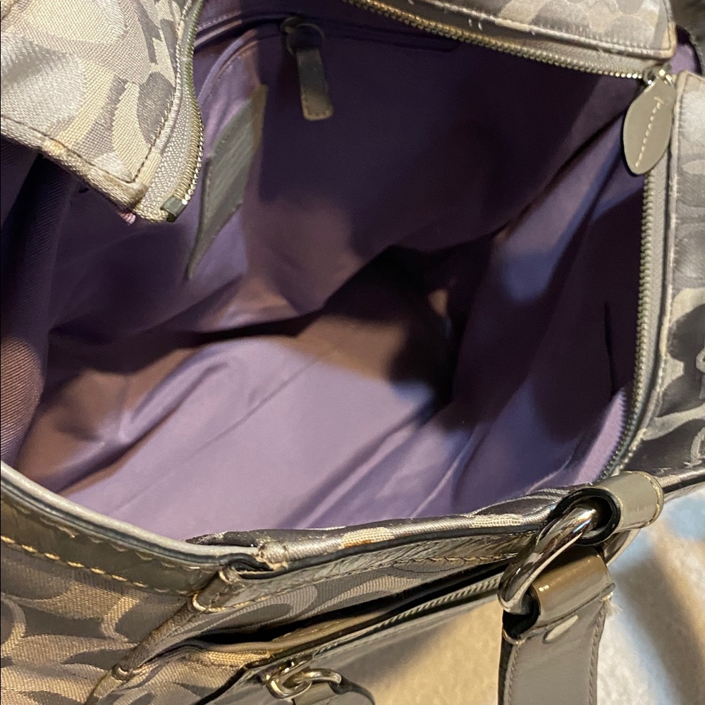 Coach Gray Shoulder Bag - Picture 9 of 10
